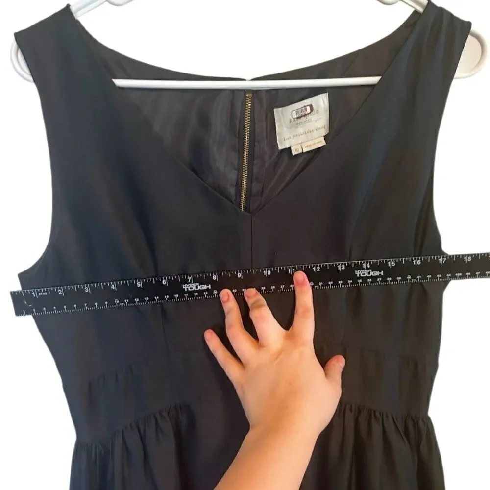 Kate Spade- Women’s Noir Black Heritage Tank Dress, Size 10